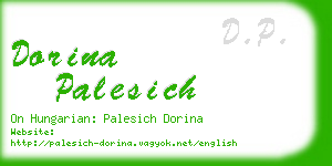 dorina palesich business card